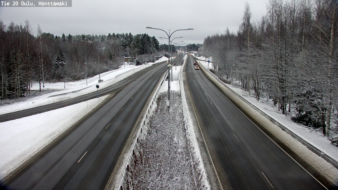 Weather Camera Image Väg 20 Oleåborg, Hönttämäki, Oulu, Pohjois-Pohjanmaa