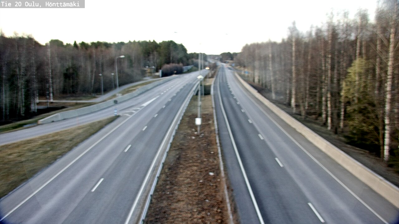 Weather Camera Image Road 20 Oulu, Hönttämäki, Oulu, Pohjois-Pohjanmaa