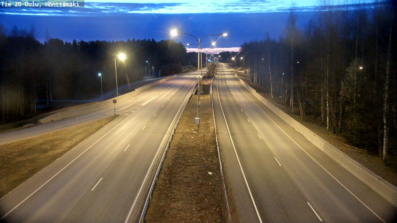 Weather Camera Image Road 20 Oulu, Hönttämäki, Oulu, Pohjois-Pohjanmaa