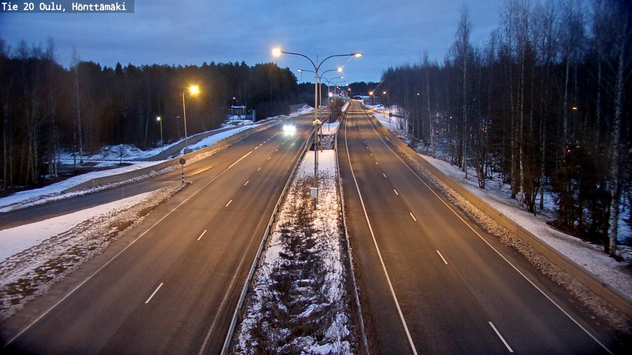 Kelikamerat Kuva Tie 20 Oulu, Hönttämäki, Oulu, Pohjois-Pohjanmaa