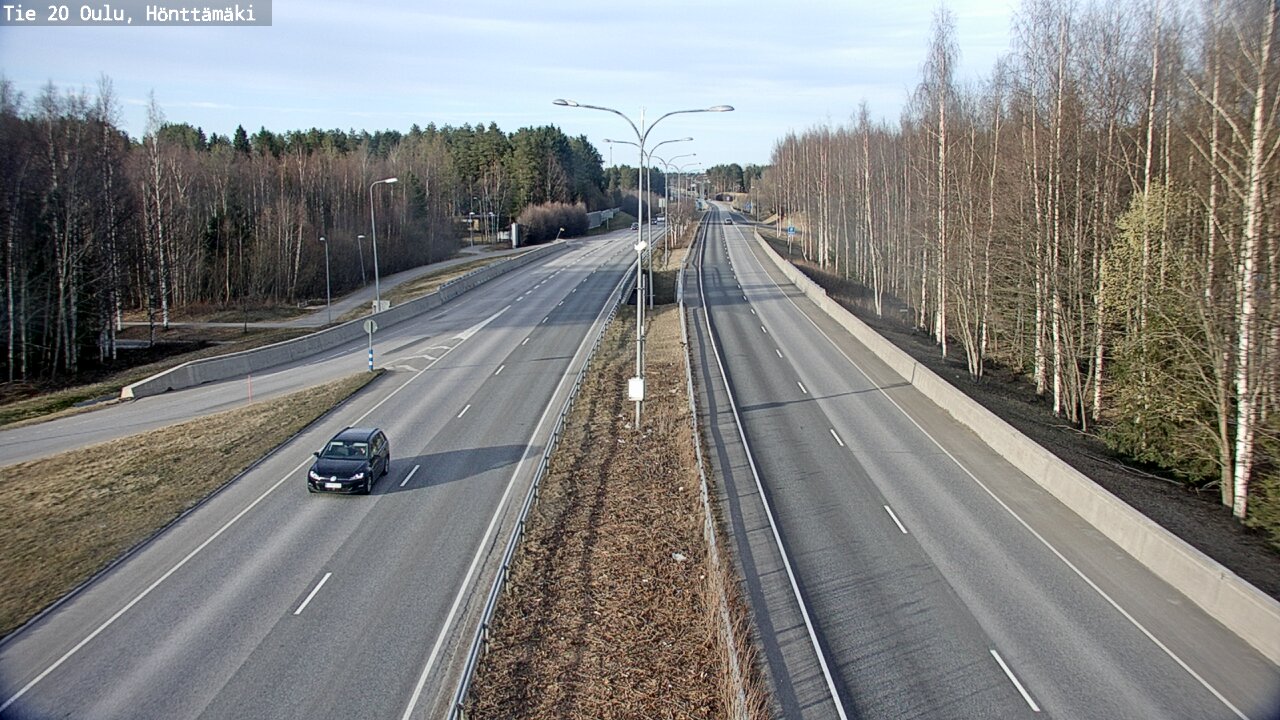 Weather Camera Image Road 20 Oulu, Hönttämäki, Oulu, Pohjois-Pohjanmaa