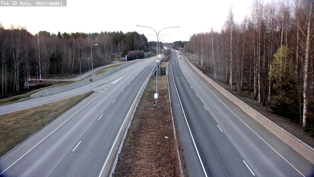 Weather Camera Image Road 20 Oulu, Hönttämäki, Oulu, Pohjois-Pohjanmaa