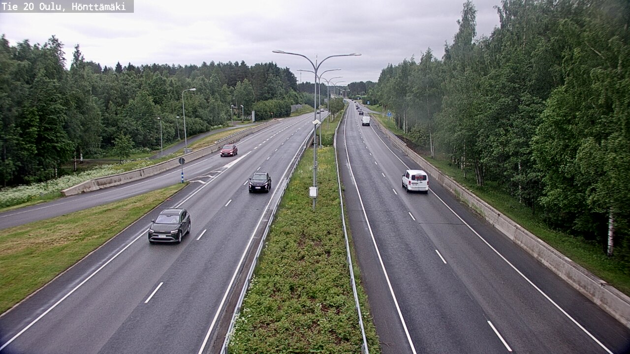 Weather Camera Image Road 20 Oulu, Hönttämäki, Oulu, Pohjois-Pohjanmaa