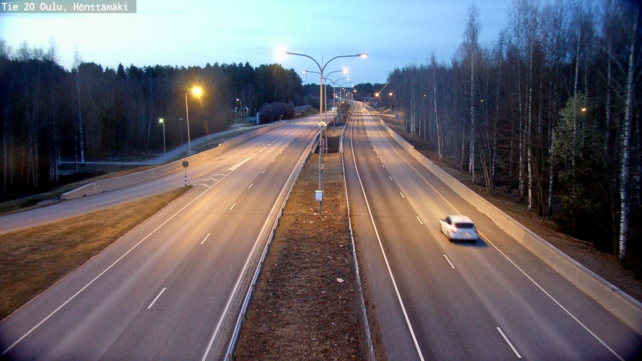 Weather Camera Image Road 20 Oulu, Hönttämäki, Oulu, Pohjois-Pohjanmaa