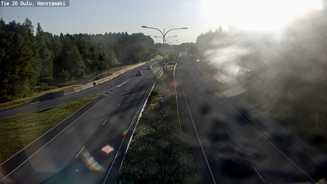 Weather Camera Image Väg 20 Oleåborg, Hönttämäki, Oulu, Pohjois-Pohjanmaa