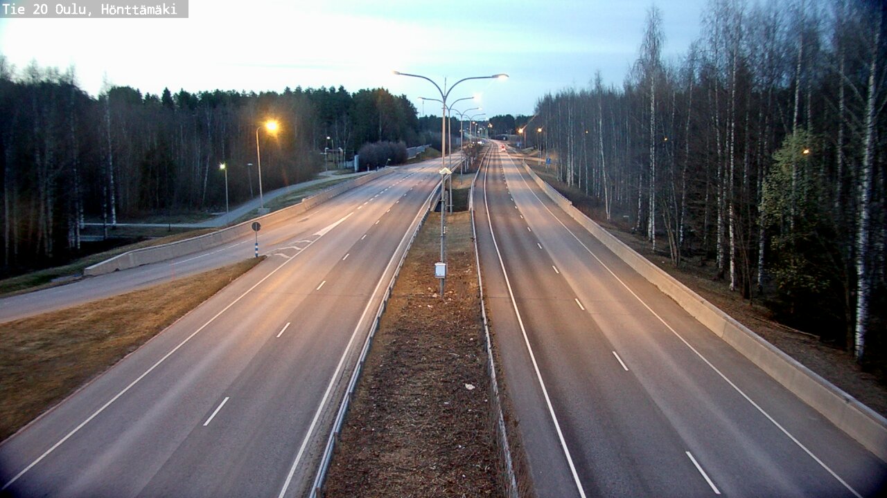 Weather Camera Image Road 20 Oulu, Hönttämäki, Oulu, Pohjois-Pohjanmaa