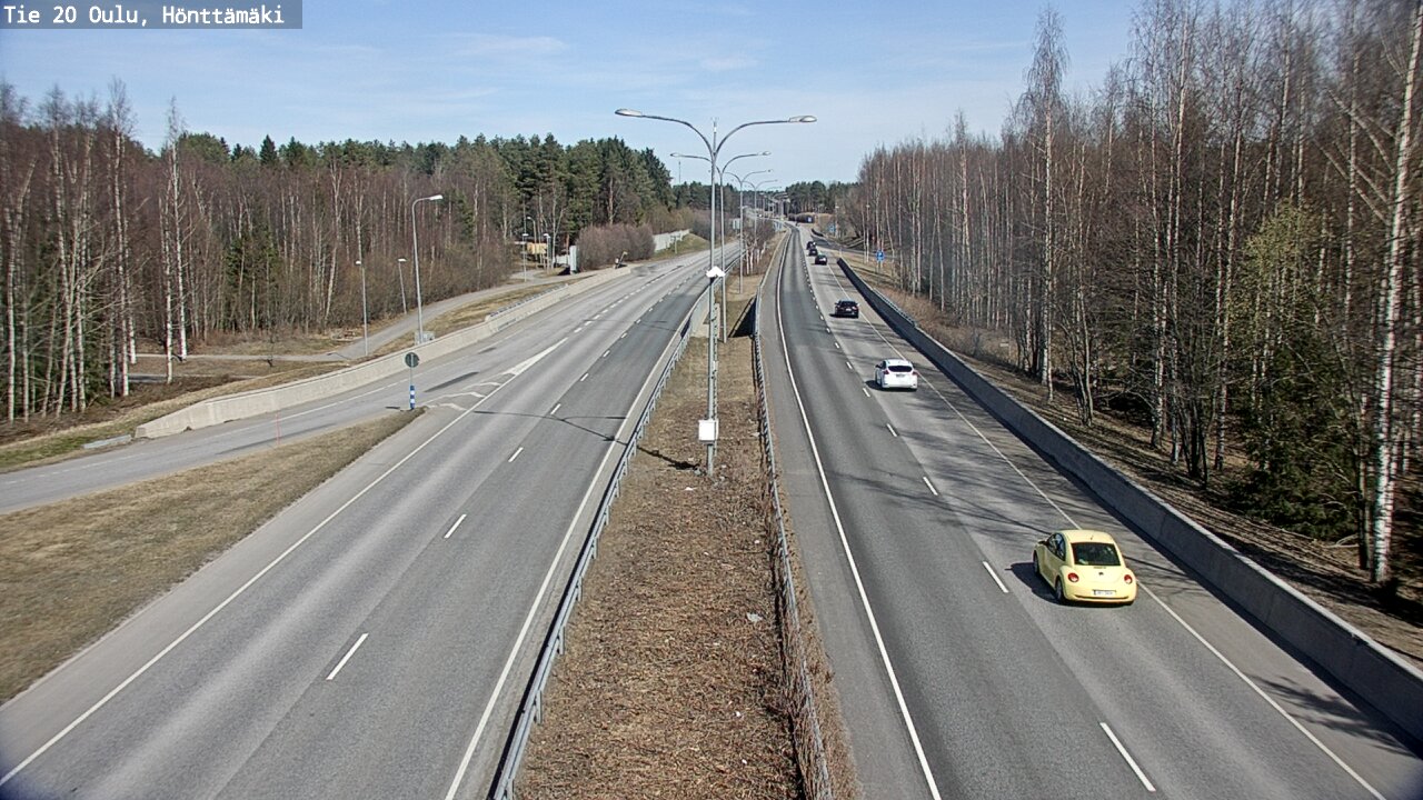 Weather Camera Image Road 20 Oulu, Hönttämäki, Oulu, Pohjois-Pohjanmaa