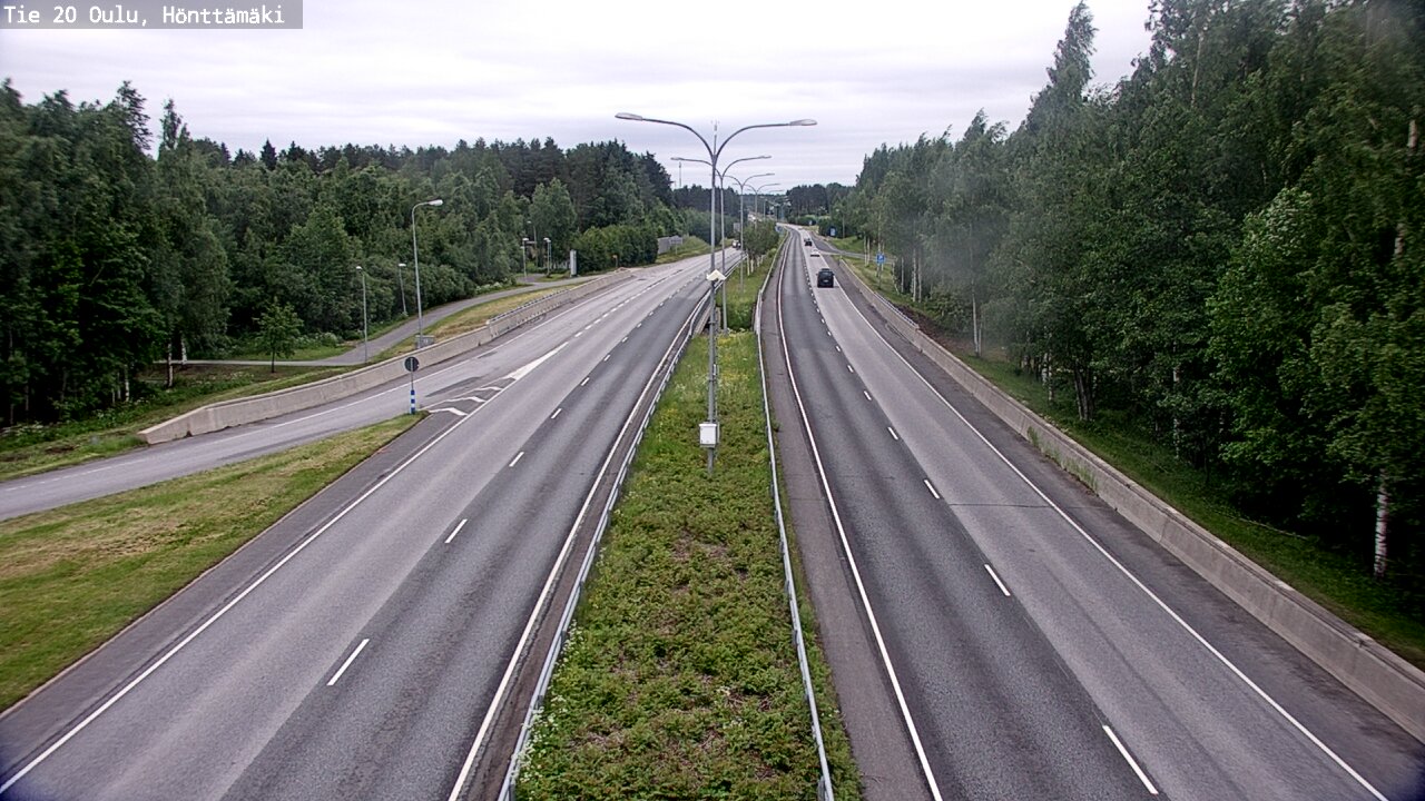 Weather Camera Image Road 20 Oulu, Hönttämäki, Oulu, Pohjois-Pohjanmaa
