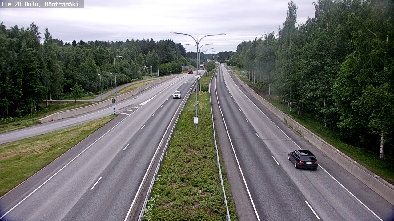 Weather Camera Image Road 20 Oulu, Hönttämäki, Oulu, Pohjois-Pohjanmaa