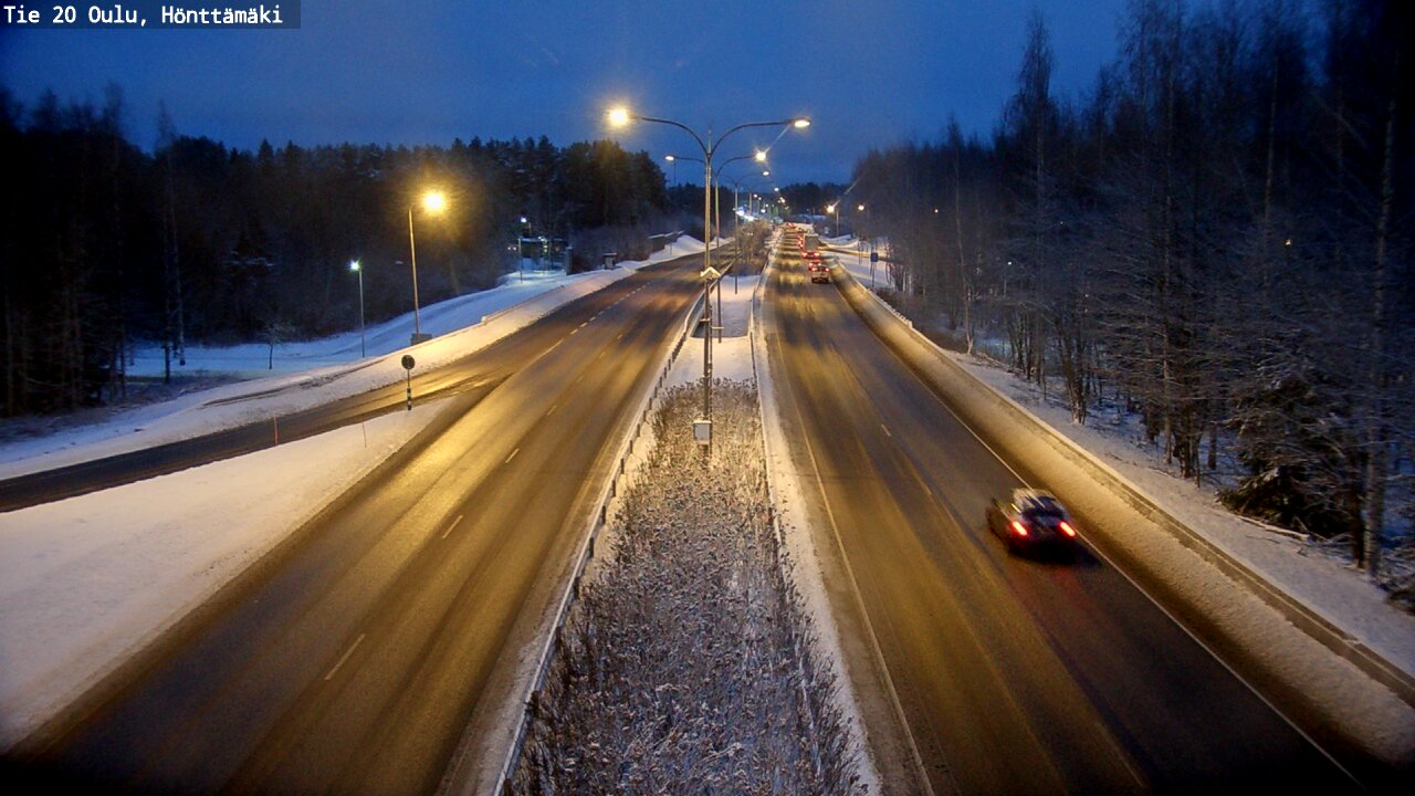 Weather Camera Image Väg 20 Oleåborg, Hönttämäki, Oulu, Pohjois-Pohjanmaa