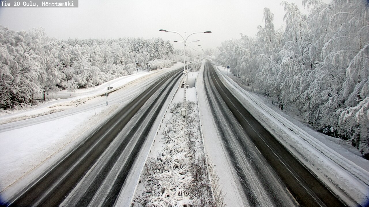 Weather Camera Image Road 20 Oulu, Hönttämäki, Oulu, Pohjois-Pohjanmaa