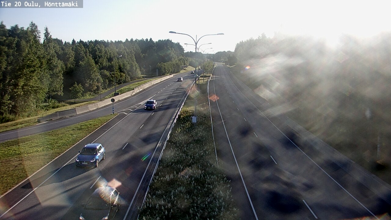 Weather Camera Image Road 20 Oulu, Hönttämäki, Oulu, Pohjois-Pohjanmaa