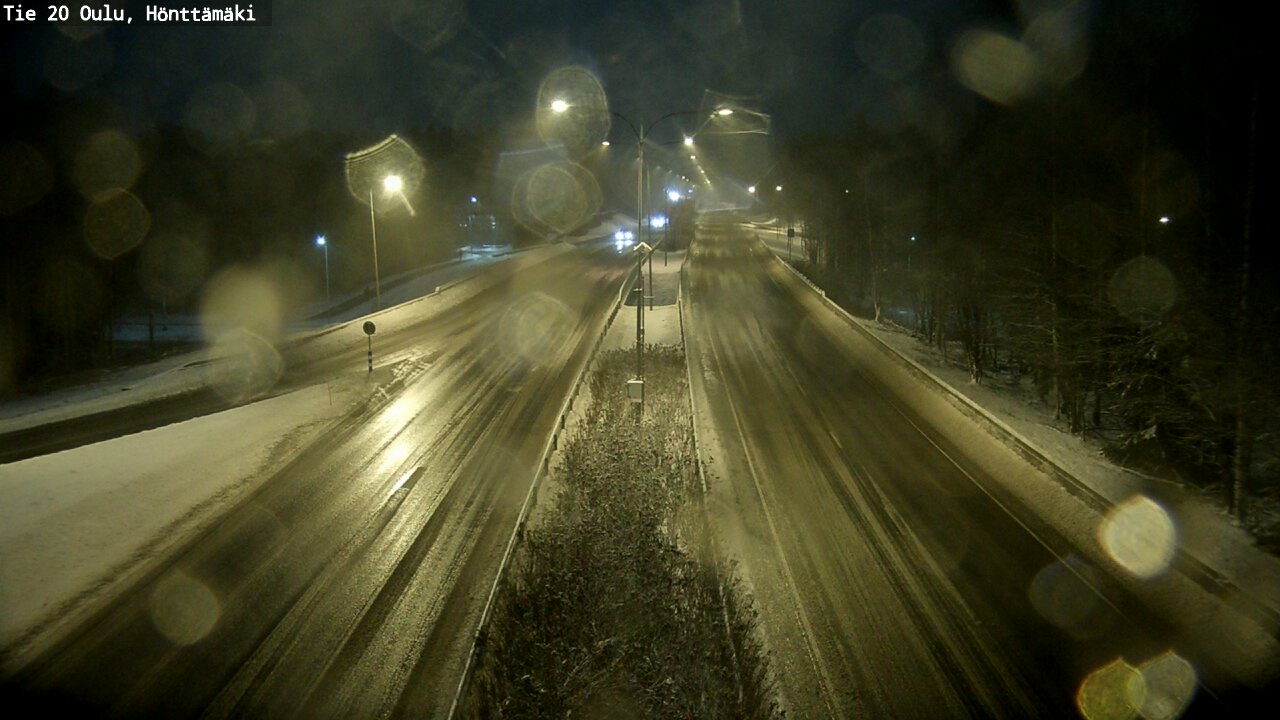 Weather Camera Image Väg 20 Oleåborg, Hönttämäki, Oulu, Pohjois-Pohjanmaa