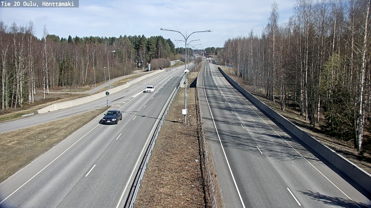Weather Camera Image Road 20 Oulu, Hönttämäki, Oulu, Pohjois-Pohjanmaa