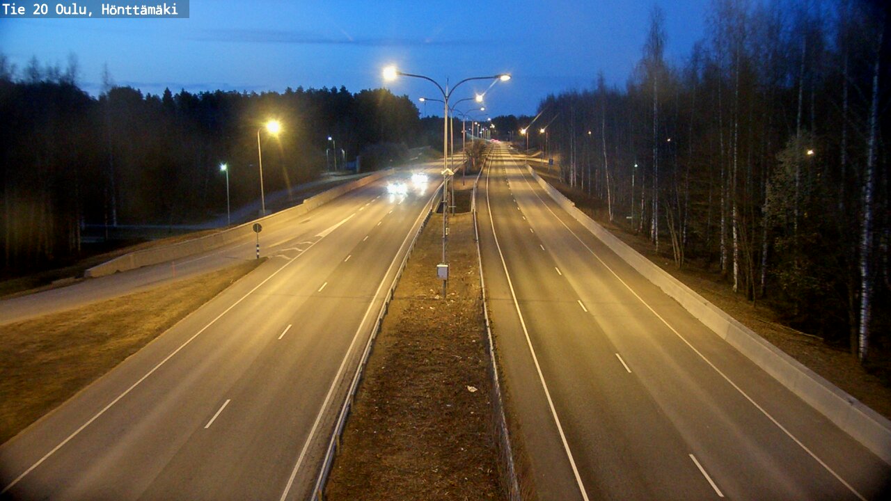 Weather Camera Image Road 20 Oulu, Hönttämäki, Oulu, Pohjois-Pohjanmaa