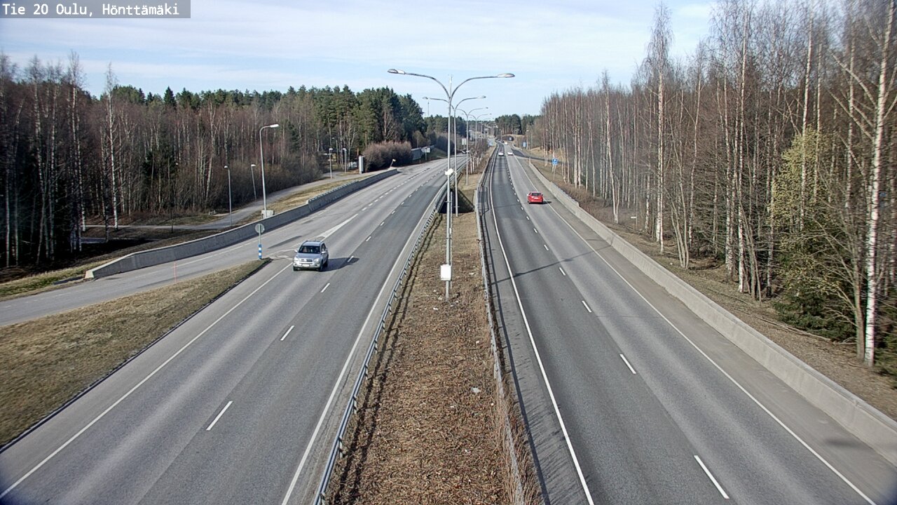 Weather Camera Image Road 20 Oulu, Hönttämäki, Oulu, Pohjois-Pohjanmaa