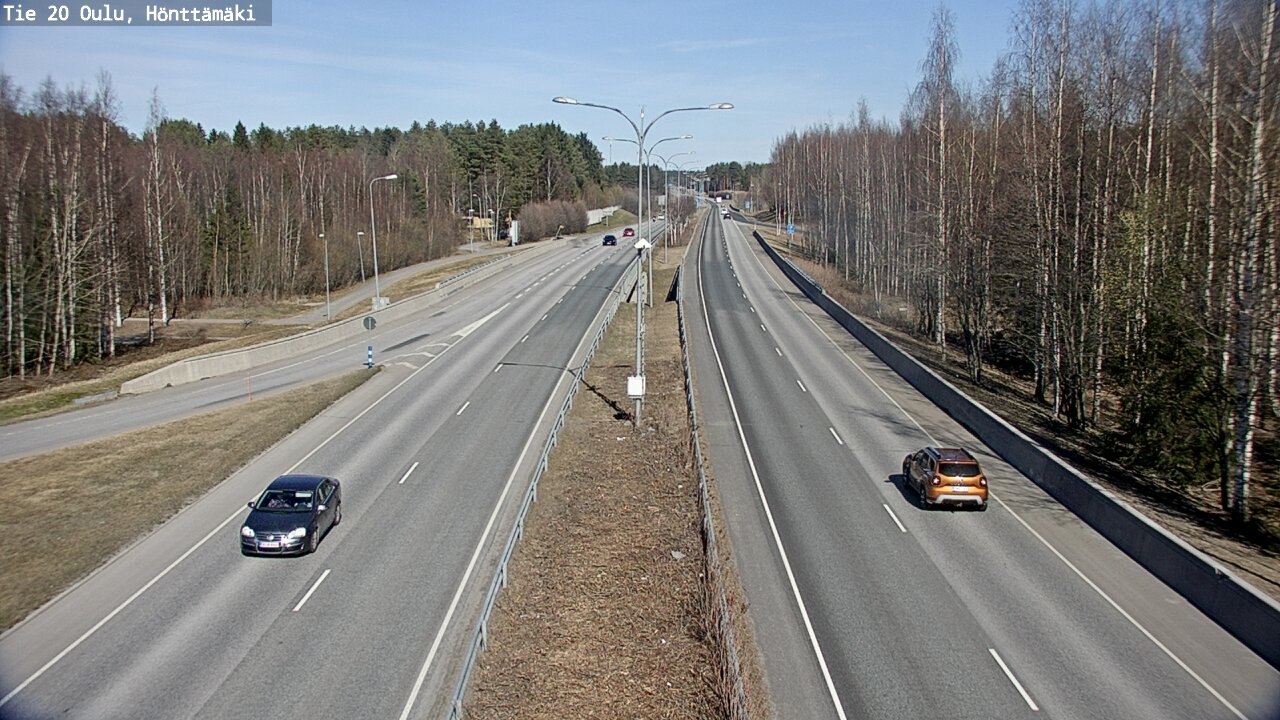Weather Camera Image Road 20 Oulu, Hönttämäki, Oulu, Pohjois-Pohjanmaa
