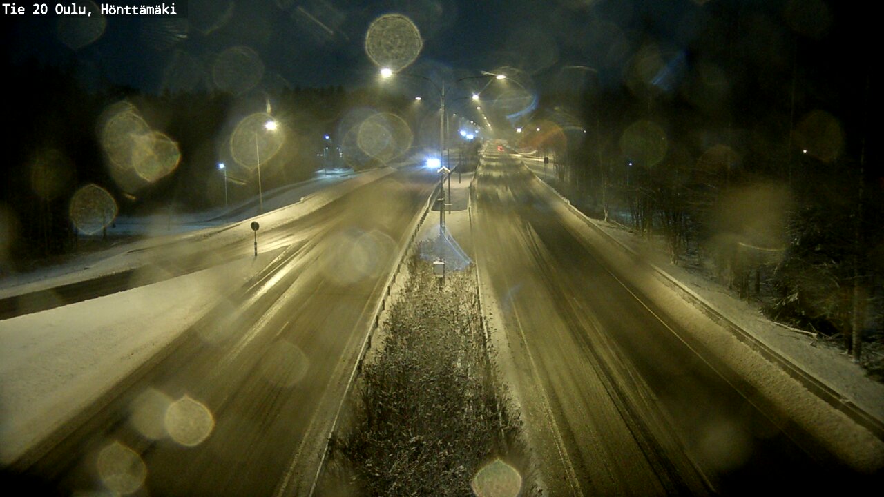 Weather Camera Image Väg 20 Oleåborg, Hönttämäki, Oulu, Pohjois-Pohjanmaa