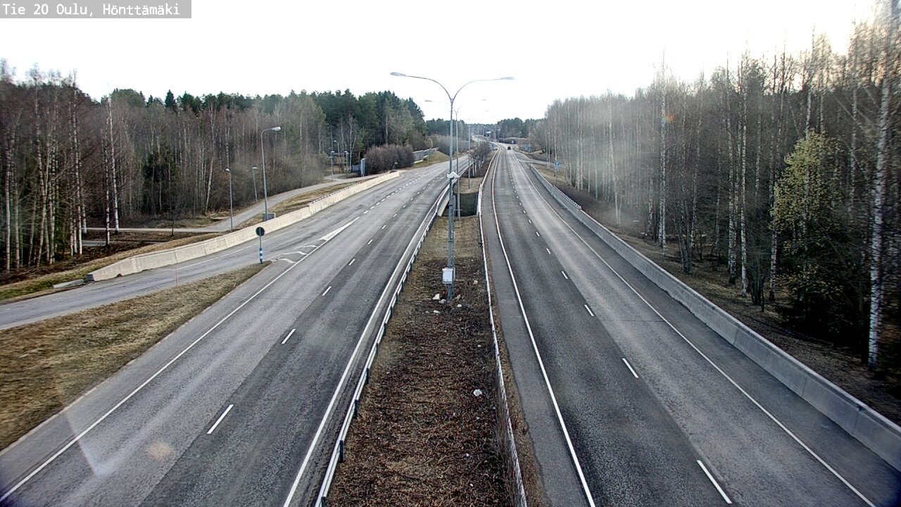 Weather Camera Image Road 20 Oulu, Hönttämäki, Oulu, Pohjois-Pohjanmaa