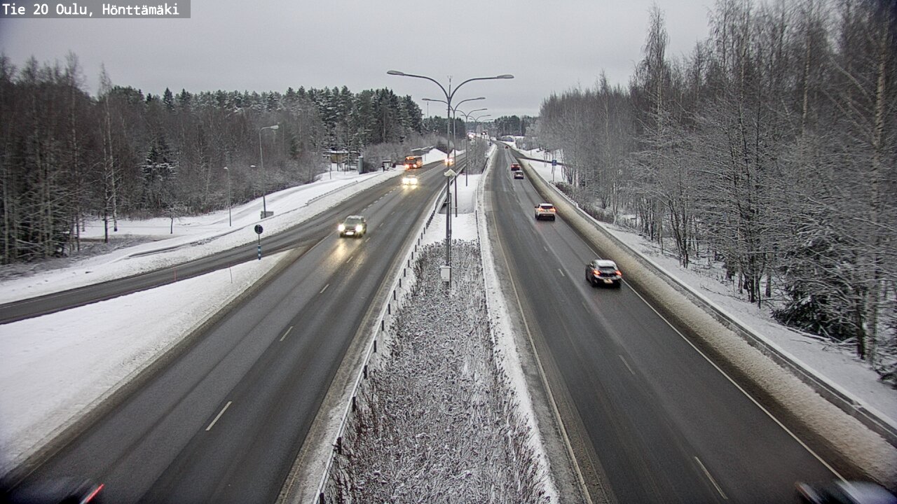 Weather Camera Image Väg 20 Oleåborg, Hönttämäki, Oulu, Pohjois-Pohjanmaa