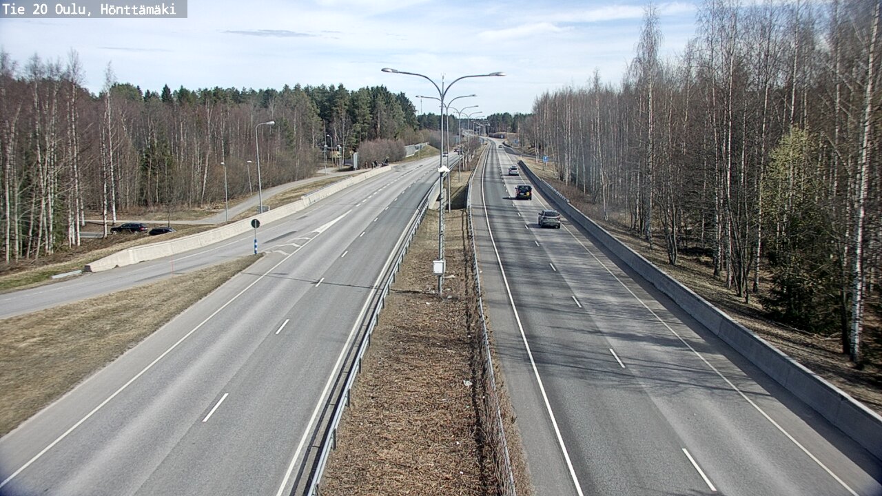 Weather Camera Image Road 20 Oulu, Hönttämäki, Oulu, Pohjois-Pohjanmaa