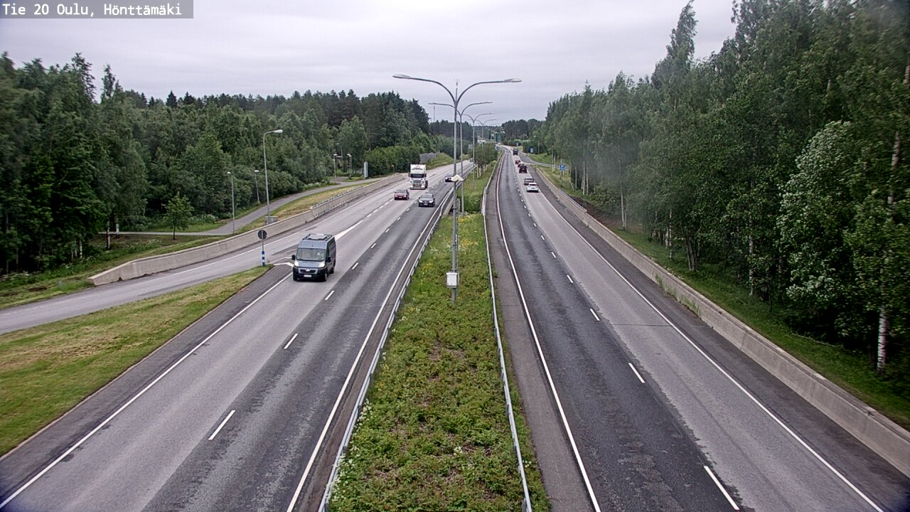 Weather Camera Image Road 20 Oulu, Hönttämäki, Oulu, Pohjois-Pohjanmaa