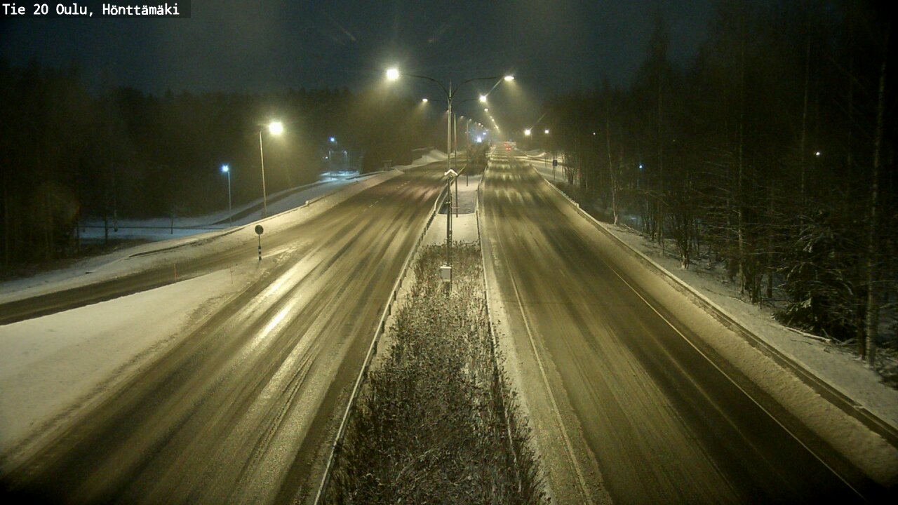 Weather Camera Image Väg 20 Oleåborg, Hönttämäki, Oulu, Pohjois-Pohjanmaa