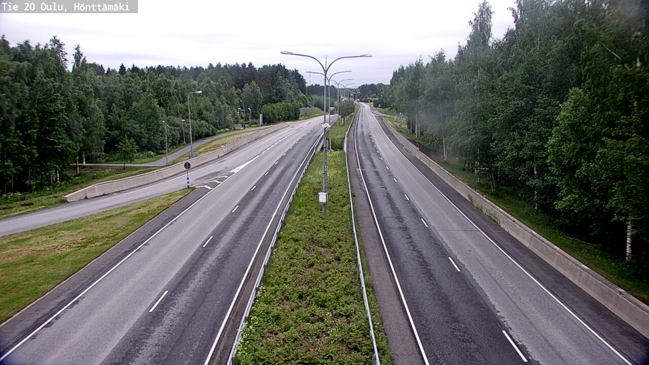 Weather Camera Image Road 20 Oulu, Hönttämäki, Oulu, Pohjois-Pohjanmaa