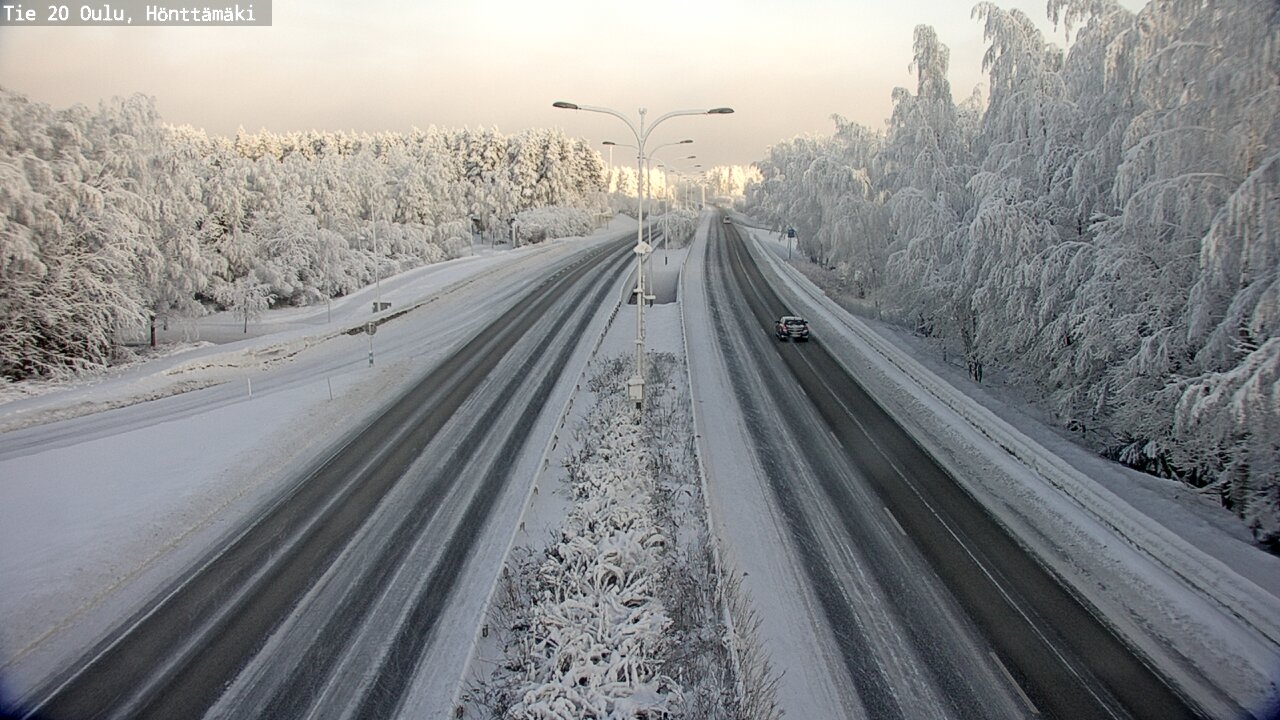 Weather Camera Image Road 20 Oulu, Hönttämäki, Oulu, Pohjois-Pohjanmaa