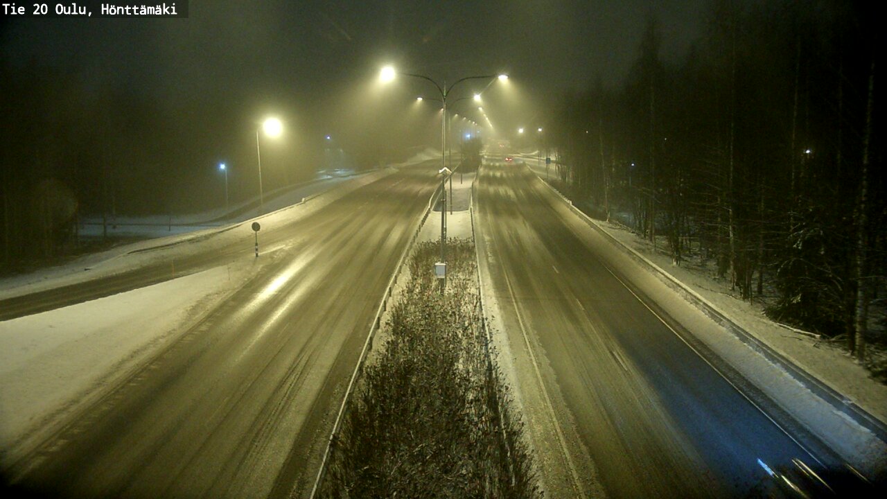 Weather Camera Image Väg 20 Oleåborg, Hönttämäki, Oulu, Pohjois-Pohjanmaa