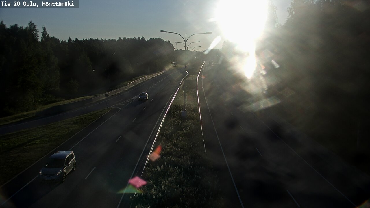 Weather Camera Image Väg 20 Oleåborg, Hönttämäki, Oulu, Pohjois-Pohjanmaa