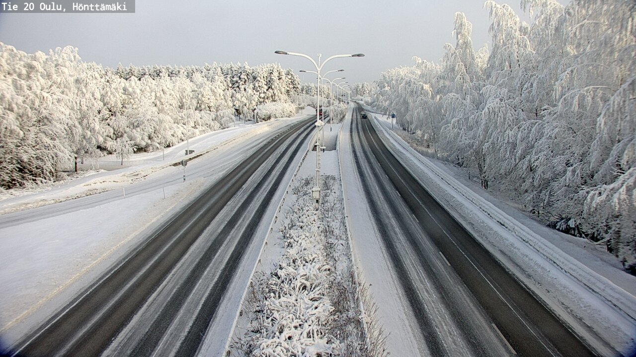 Weather Camera Image Road 20 Oulu, Hönttämäki, Oulu, Pohjois-Pohjanmaa