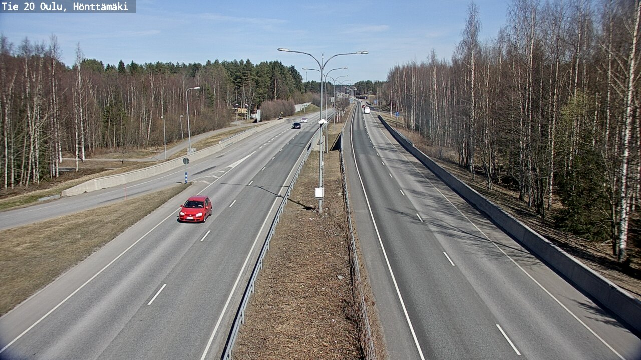 Weather Camera Image Road 20 Oulu, Hönttämäki, Oulu, Pohjois-Pohjanmaa