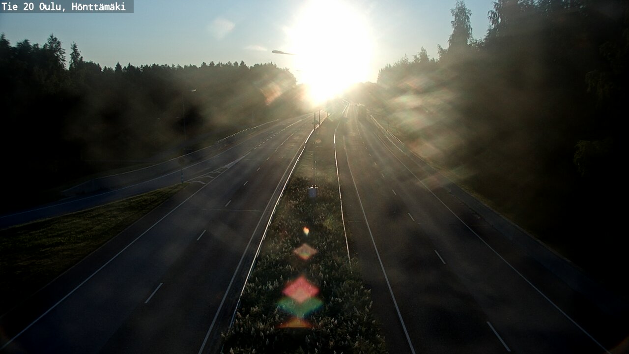 Weather Camera Image Road 20 Oulu, Hönttämäki, Oulu, Pohjois-Pohjanmaa