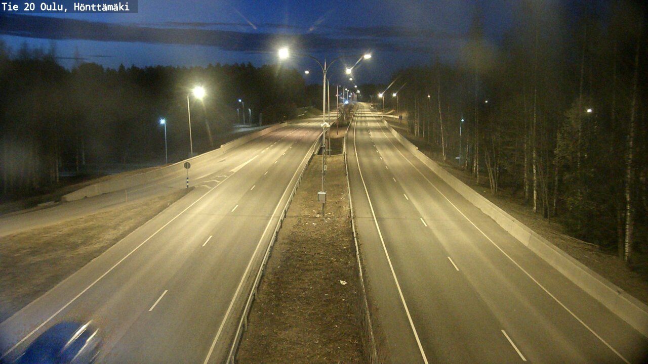 Weather Camera Image Road 20 Oulu, Hönttämäki, Oulu, Pohjois-Pohjanmaa