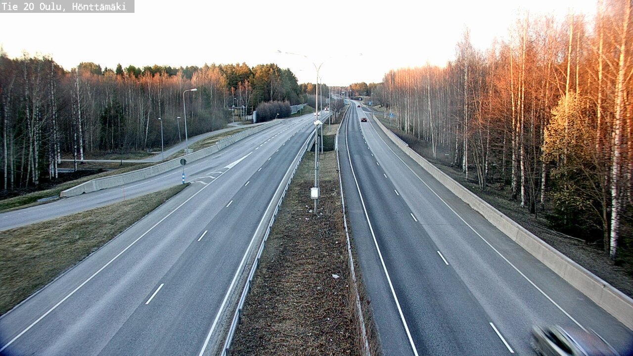 Weather Camera Image Road 20 Oulu, Hönttämäki, Oulu, Pohjois-Pohjanmaa