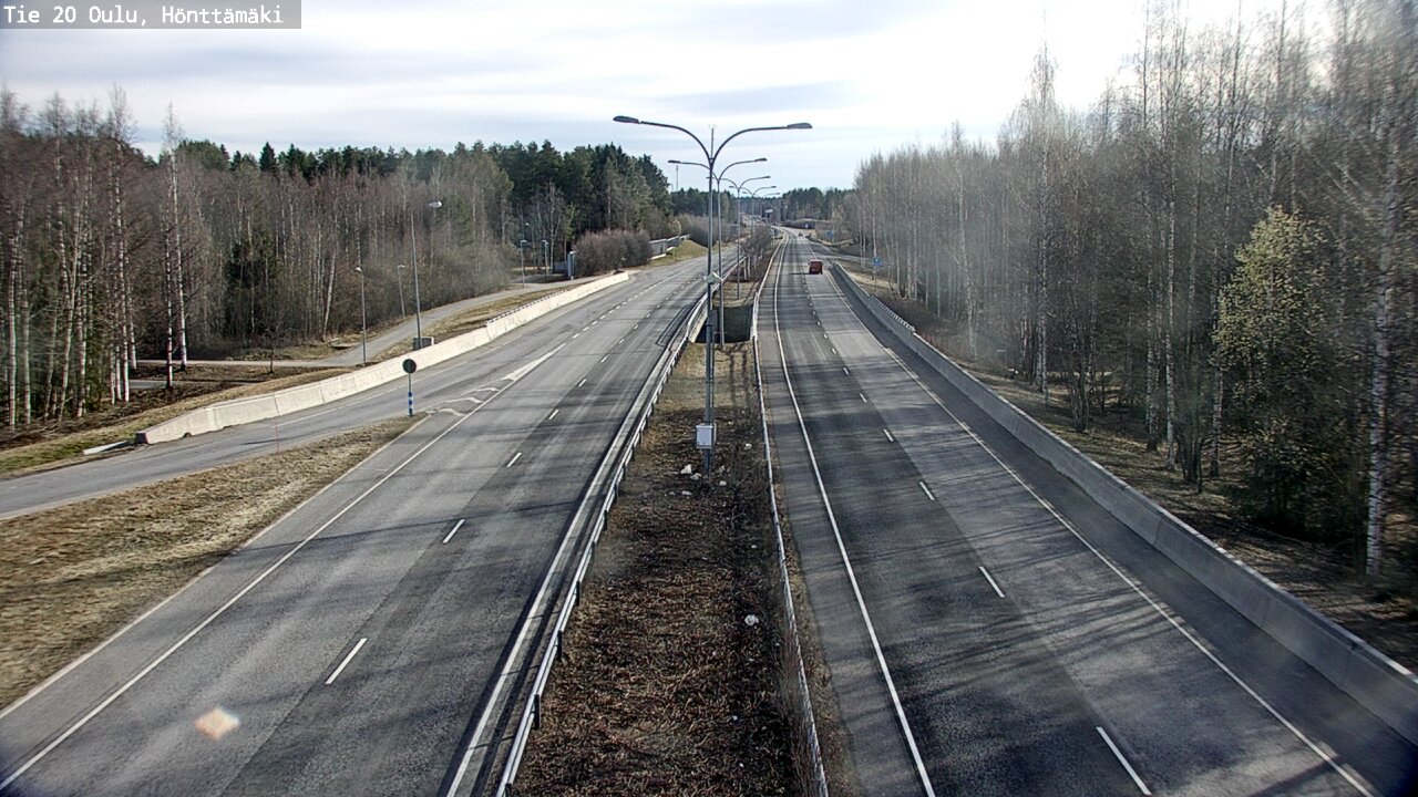 Weather Camera Image Road 20 Oulu, Hönttämäki, Oulu, Pohjois-Pohjanmaa