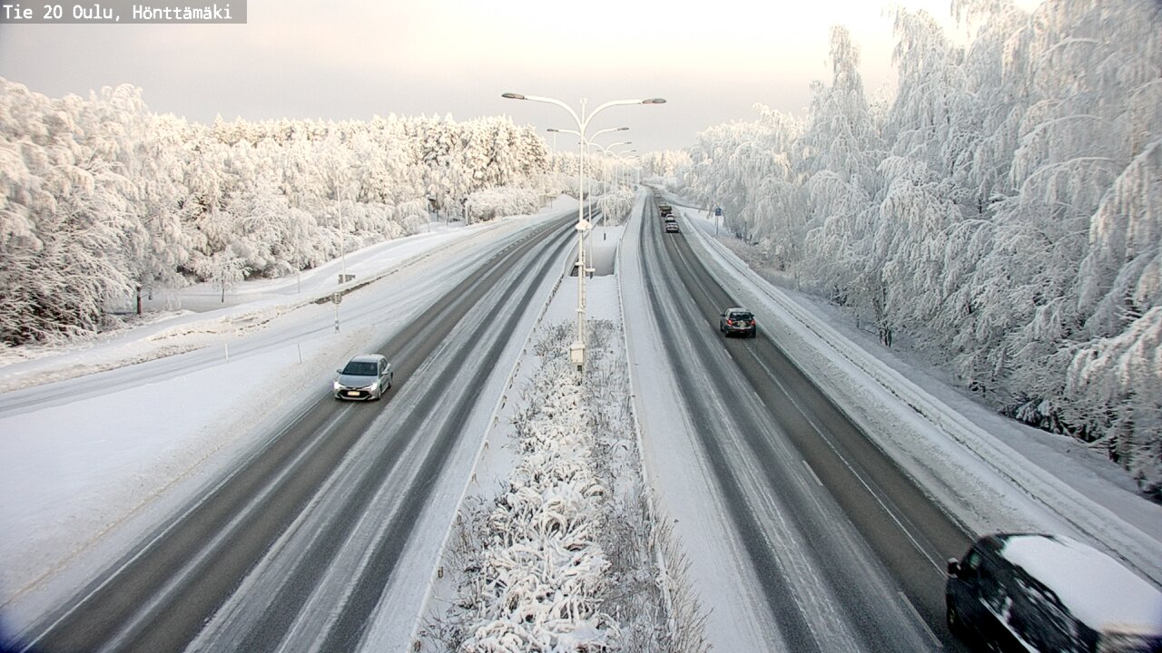 Weather Camera Image Road 20 Oulu, Hönttämäki, Oulu, Pohjois-Pohjanmaa