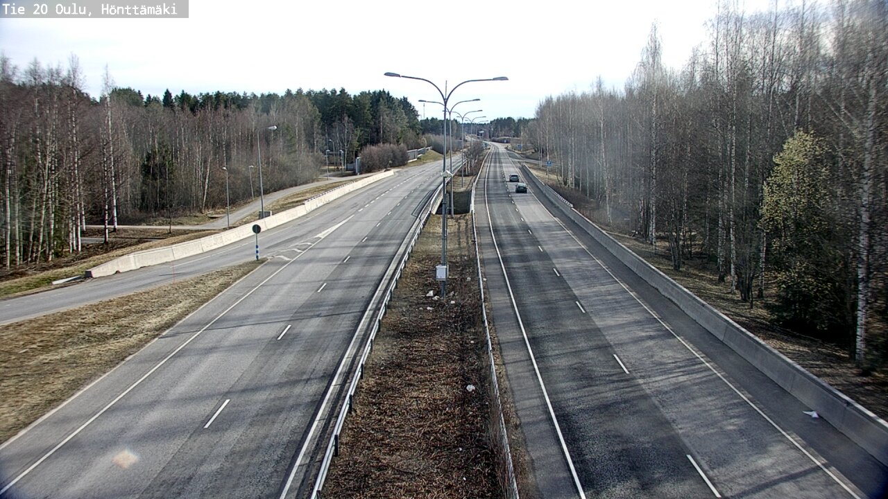 Weather Camera Image Road 20 Oulu, Hönttämäki, Oulu, Pohjois-Pohjanmaa