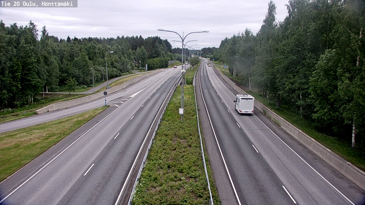 Weather Camera Image Road 20 Oulu, Hönttämäki, Oulu, Pohjois-Pohjanmaa