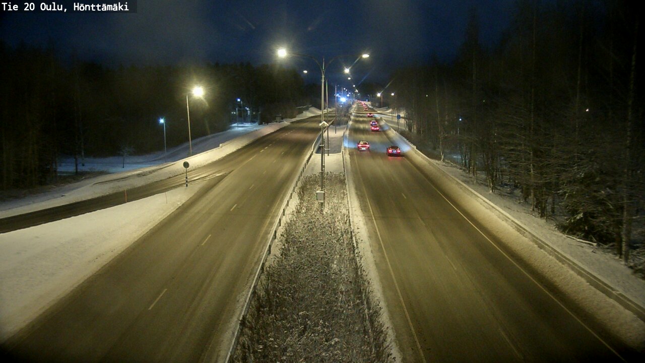 Weather Camera Image Väg 20 Oleåborg, Hönttämäki, Oulu, Pohjois-Pohjanmaa