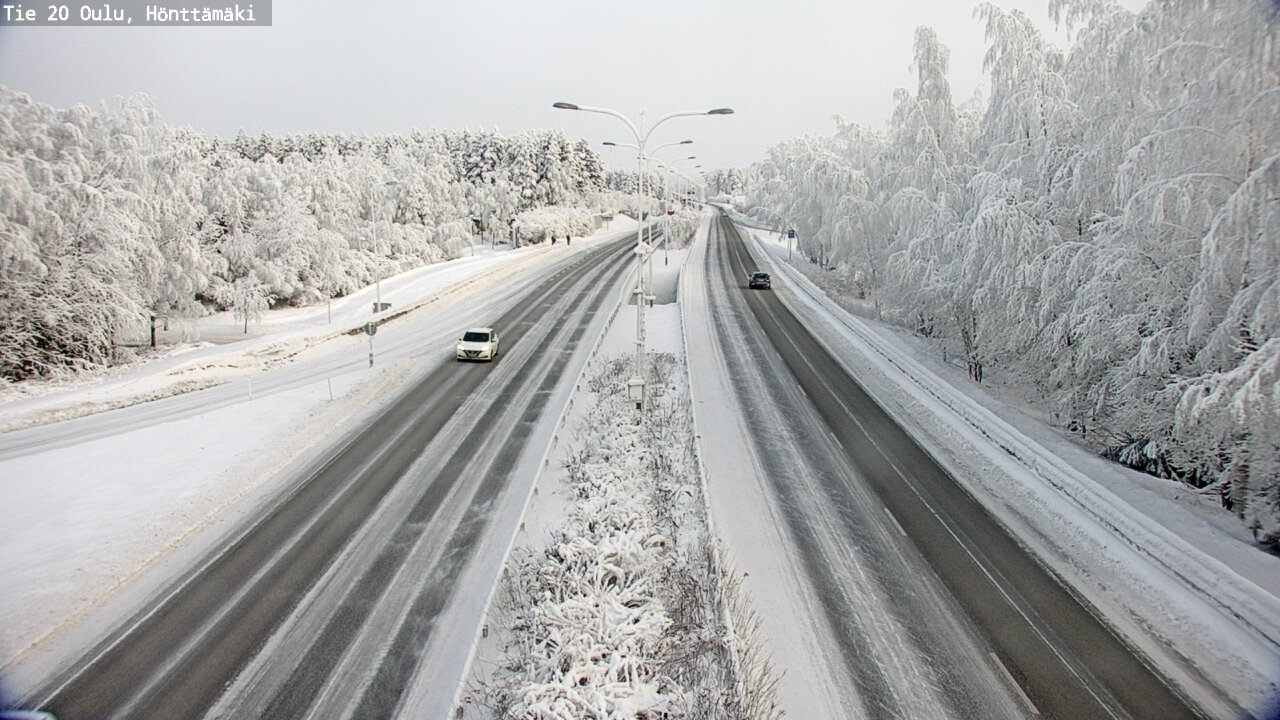 Weather Camera Image Road 20 Oulu, Hönttämäki, Oulu, Pohjois-Pohjanmaa
