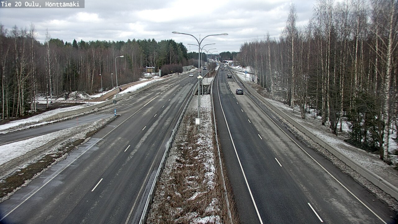 Weather Camera Image Road 20 Oulu, Hönttämäki, Oulu, Pohjois-Pohjanmaa