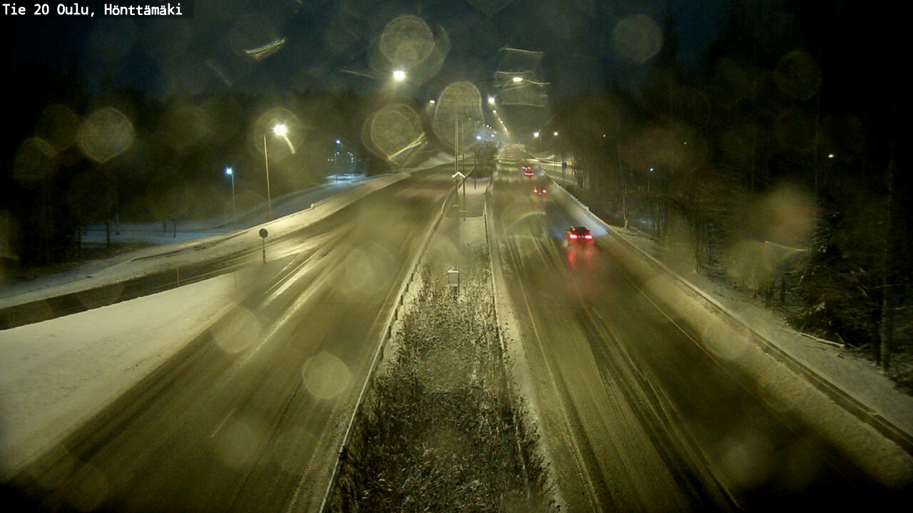 Weather Camera Image Väg 20 Oleåborg, Hönttämäki, Oulu, Pohjois-Pohjanmaa