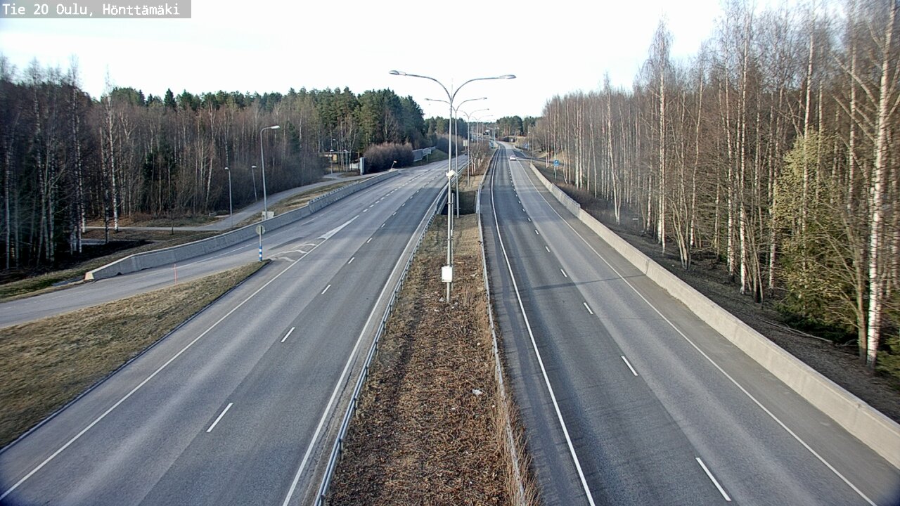 Weather Camera Image Road 20 Oulu, Hönttämäki, Oulu, Pohjois-Pohjanmaa