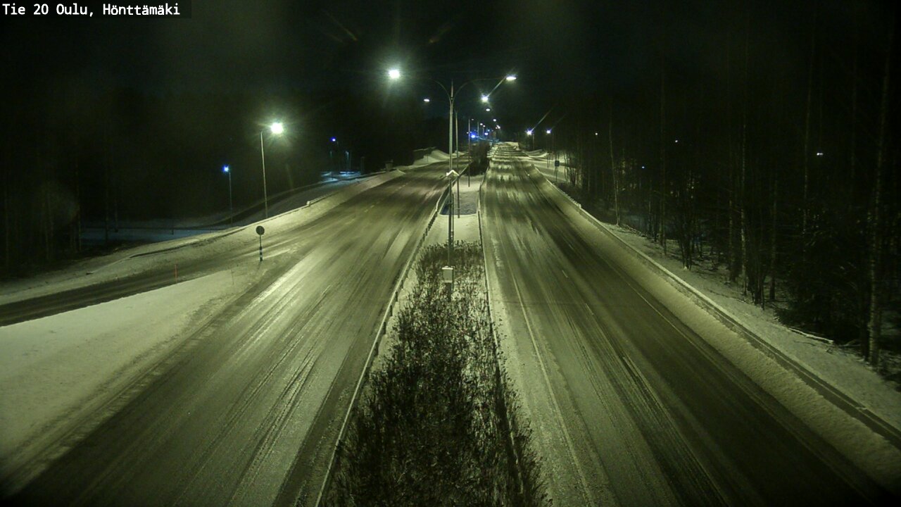 Weather Camera Image Väg 20 Oleåborg, Hönttämäki, Oulu, Pohjois-Pohjanmaa