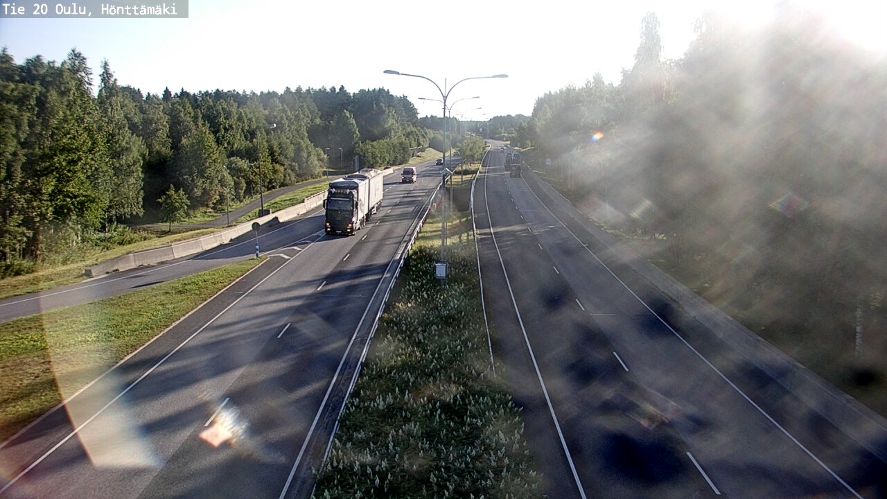 Weather Camera Image Road 20 Oulu, Hönttämäki, Oulu, Pohjois-Pohjanmaa
