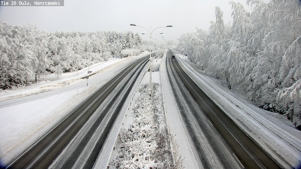 Weather Camera Image Road 20 Oulu, Hönttämäki, Oulu, Pohjois-Pohjanmaa
