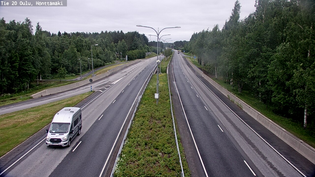 Weather Camera Image Road 20 Oulu, Hönttämäki, Oulu, Pohjois-Pohjanmaa