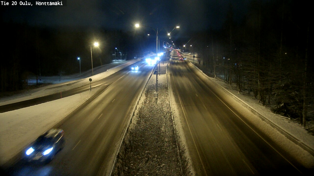 Weather Camera Image Väg 20 Oleåborg, Hönttämäki, Oulu, Pohjois-Pohjanmaa
